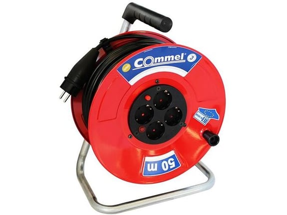 Commel Kabl sa motalicom na metal bubnju 280mm monof 25m H05VV-F 3G1,5