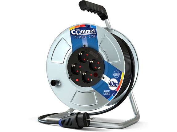 Commel Kabl sa motalicom na metal bubnju 280mm monof 40m H05VV-F 3G2,5