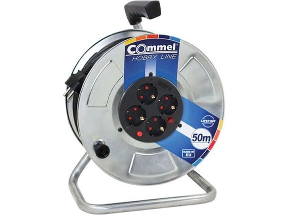 Commel Kabl sa motalicom metalni bubanj 280mm monofaz 25m H05RR-F 3G2,5