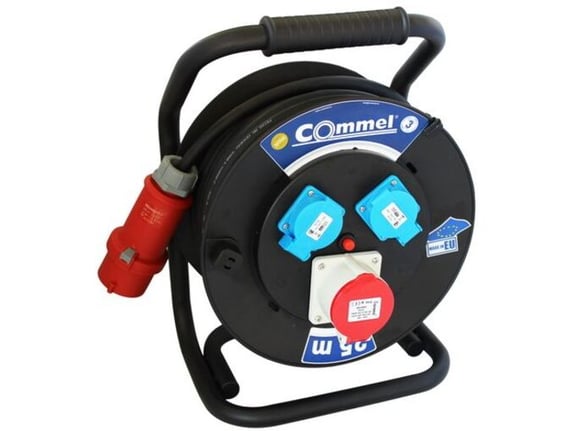 Commel Kabl sa motalicom PVC bubanj 280mm trofazna 25m H05RR-F 5G2,5