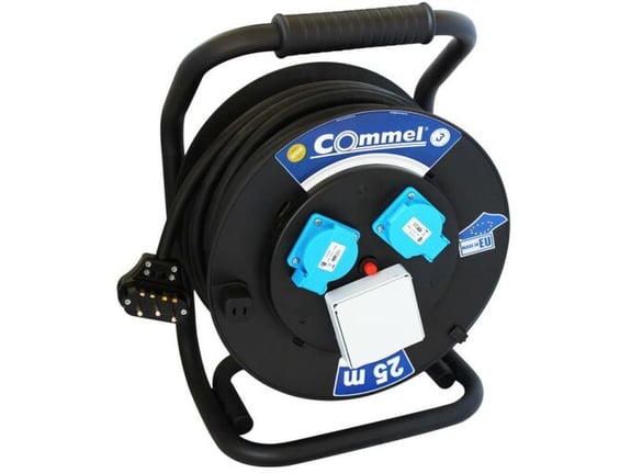 Commel Kabl sa motalicom PVC bubanj 320mm šuko trofazn 25m H05VV-F 5G2,5