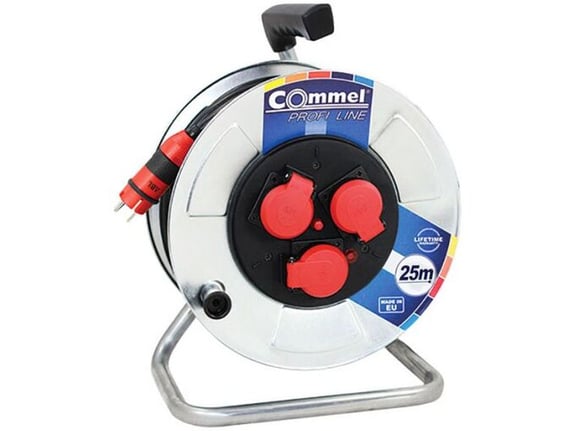 Commel Kabl sa motalicom metalni bubanj 280mm monofaz 25m H05RR-F 3G2,5
