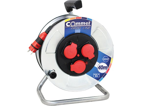 Commel Kabl sa motalicom metalni bubanj 280mm monofaz 40m H05RR-F 3G2,5