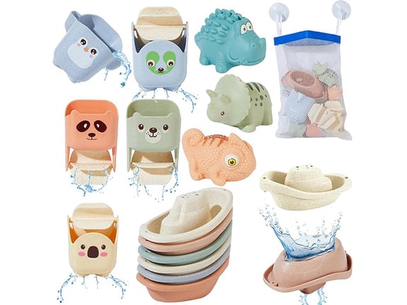 BBO Toys dečija igračka za kupanje Životinje u čamcu 6m+ 618-146