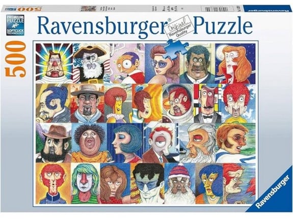 Ravensburger puzzle (slagalice) - Tipovi lica