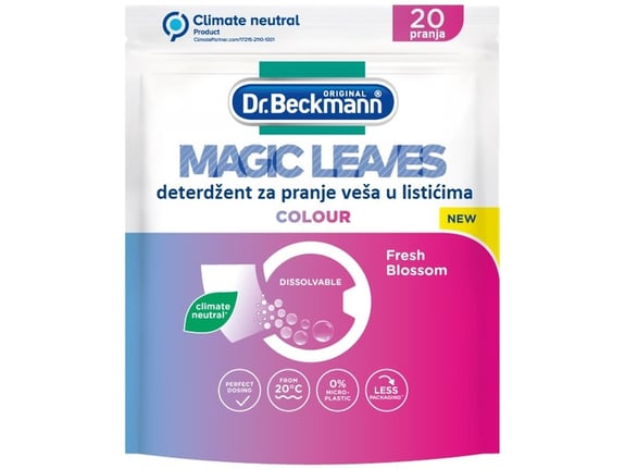 Dr.Beckmann Listići deterdženta za pranje veša Magic Leaves color 20/1