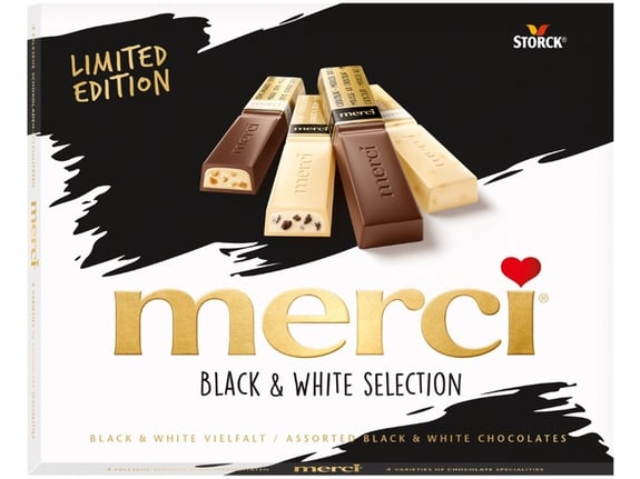 Merci Praline Black&White 240g