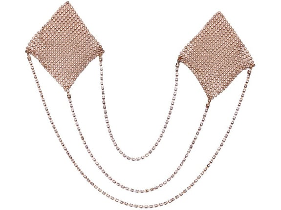 Cottelli ACCESSOIRES Metalni stikeri za bradavice zlatne