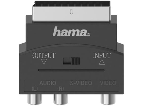 Hama Adapter Scart (muški) na S-Video i 3x činč(ženski)
