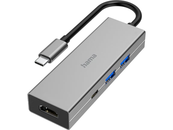 Hama USB-C multiport Hub: 2x USB-A, USB-C i HDMI