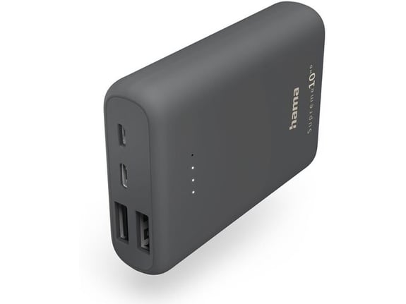 Hama Eksterna baterija Supreme 10HD 10000mAh, Tip C 1 x USB-C, 2 x USB-A