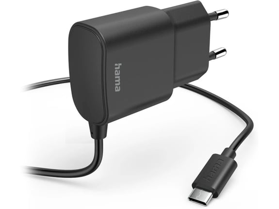 Hama Kućni punjač USB tip-C, 12W, 5V/2.4A, 1m