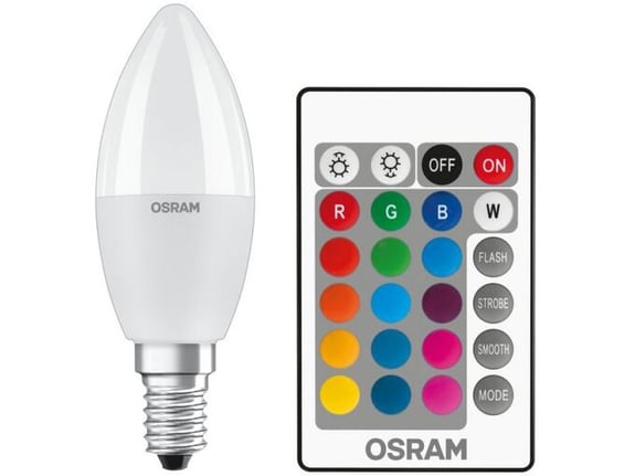 Ledvance Osram Sijalica RGB daljinski E14 5.5W 2700k dim