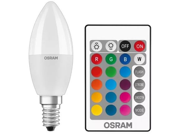 Ledvance Osram Sijalica RGB daljinski E14 4.9W 2700k dim