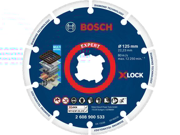 Bosch Dijamantski disk za metal 125 mm X-LOCK Expert 2608900533