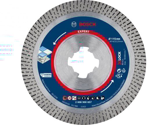 Bosch Dijamantska rezna ploča HardCeramic 115 mm X-LOCK Expert 2608900657