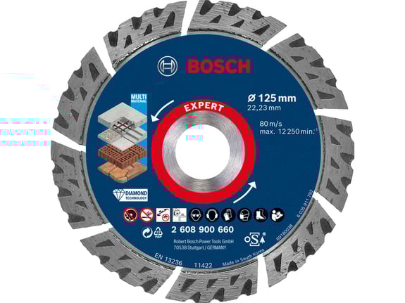 Bosch Dijamantska rezna ploča MultiMaterial 125 mm Expert 2608900660