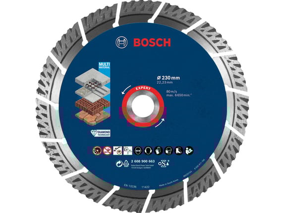 Bosch Dijamantska rezna ploča MultiMaterial 230 mm Expert 2608900663