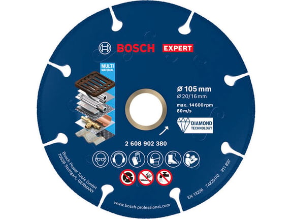 Bosch Dijamantski rezni disk za metal, 105 x 20/16mm EXPERT 2608902380
