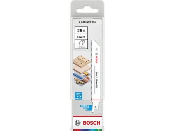 Bosch Fleksibilni list za više materijala, 0,9 x 19 x 150mm, 25 kom S922HF 2608659245