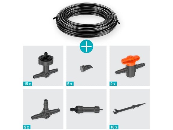 Gardena Kap po kap balkonski set za navodnjavanje 15 saksija 25m
