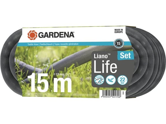 Gardena Tekstilno crevo Liano Life set 1/2"13mm