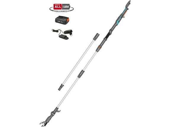 Gardena Baterijske teleskopske Makaze za visoke grane Highcut set 360cm/18V