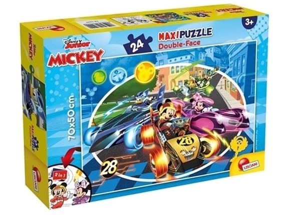 Lisciani Slagalica 24pcs Maxi Mickey 2u1 slozi I oboji 74099