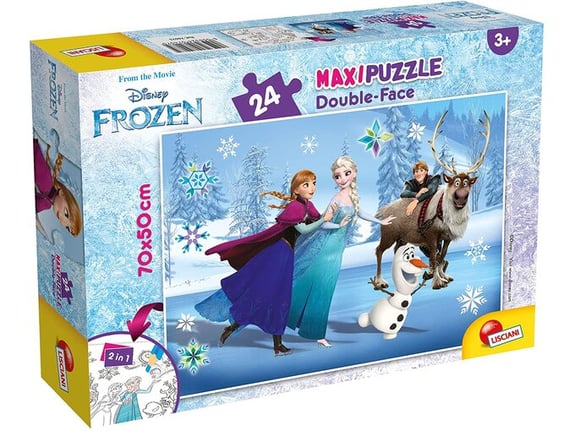 Lisciani Slagalica 24pcs Maxi Frozen 2u1 slozi I oboji 74075