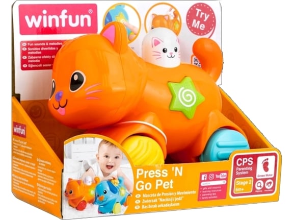Win Fun Edukativna igračka maca Press N Go 000734-NL