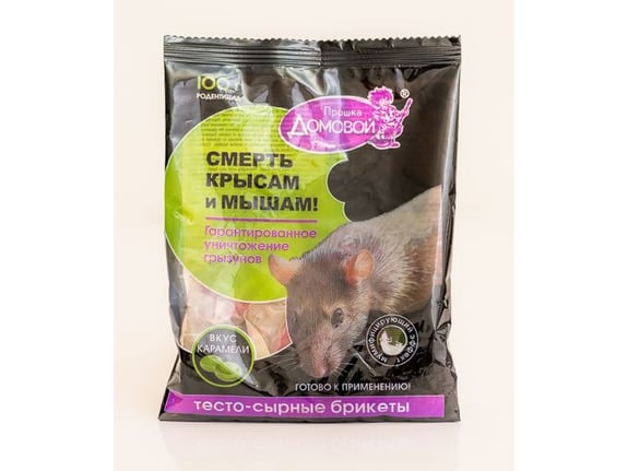 Domovoi Proska Briket od sira/testa za glodare i krtice od 100gr, karamela