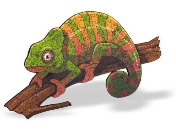 Wood Magic Slagalica od drveta Puzzle Kameleon 140 delova