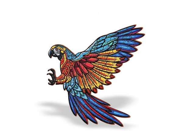 Wood Magic Slagalica od drveta Puzzle Papagaj 95 delova