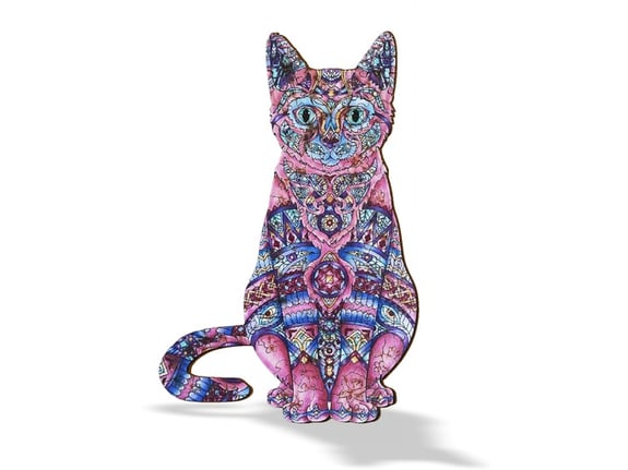 Wood Magic Slagalica od drveta Puzzle Mačka 109 delova