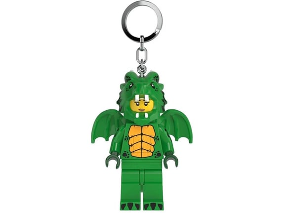 LEGO Minifigure Privezak za ključeve sa svetlom: Devojka u kostimu zelenog zmaja