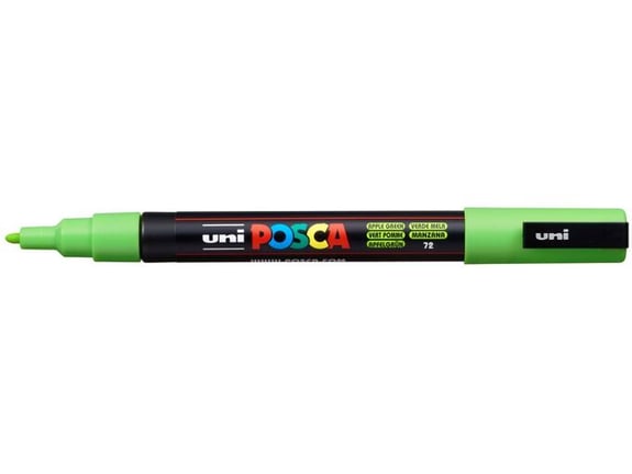 Uni Marker PC-3M zeleni jabuka 72 Posca 0.9-1.3mm