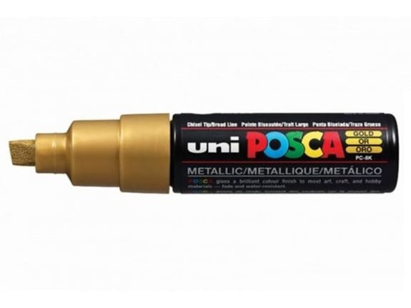 Uni Marker PC-8K zlatni 25 Posca 8 mm
