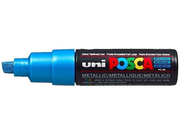 Uni Marker PC-8K metalik plavi 8mm Posca