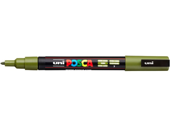 Uni Marker PC-3M zeleni 7 Posca 0.9-1.3mm