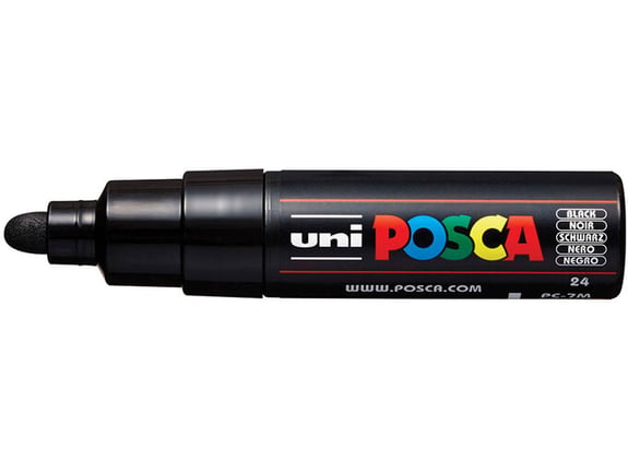 Uni Marker PC-7M crni 24 Posca 4,5-5,00mm