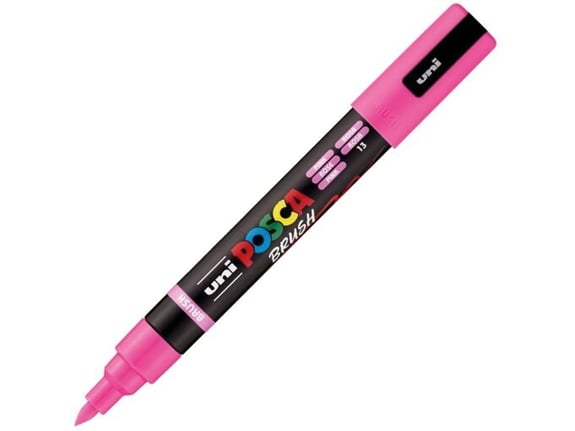 Uni Marker PC-5BR Brush roze Posca
