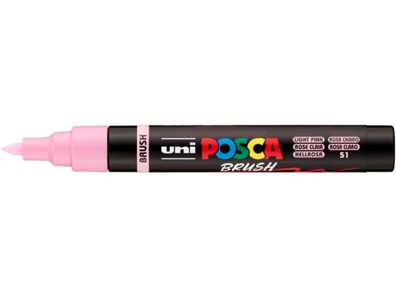 Uni Marker PC-5BR Brush sv.roze Posca