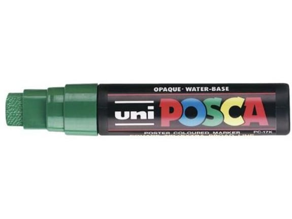 Uni Marker PC-17K zeleni 6 Posca 15,00mm