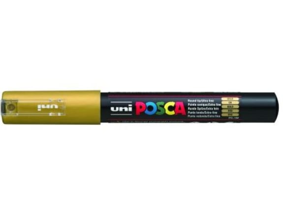 Uni Marker PC-1M zlatni 25 Posca 0.7mm