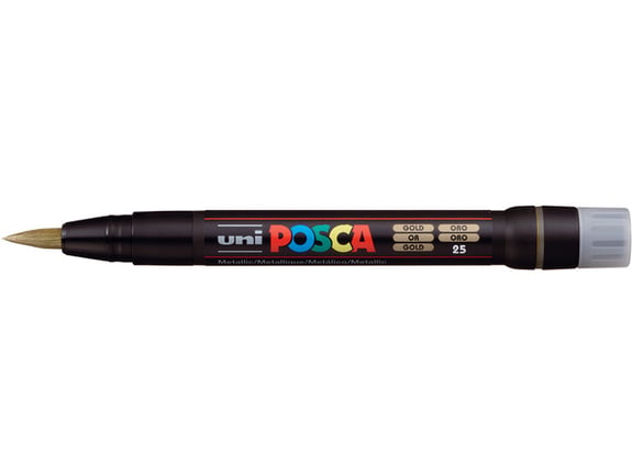 Uni Marker PCF-350 Brush zlatni 25 Posca