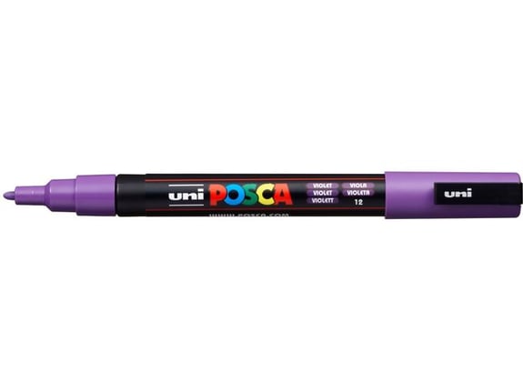Uni Marker PC-3M ljubičasti 12 Posca 0.9-1.3mm