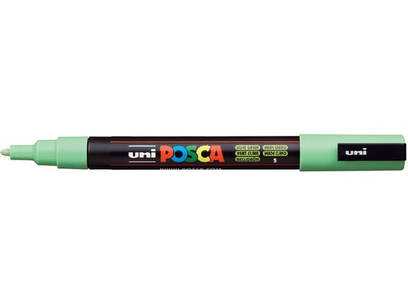 Uni Marker PC-3M zeleni svetlo 5 Posca 0.9-1.3mm
