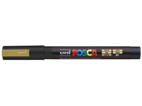 Uni Marker PC-3M zlatni 25 Posca 0.9-1.3mm