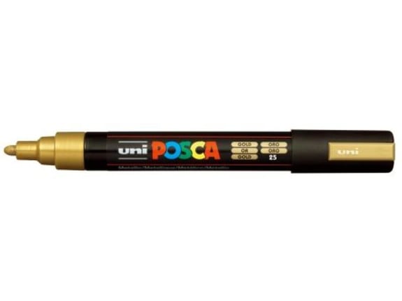Uni Marker PC-5M zlatni 25 Posca