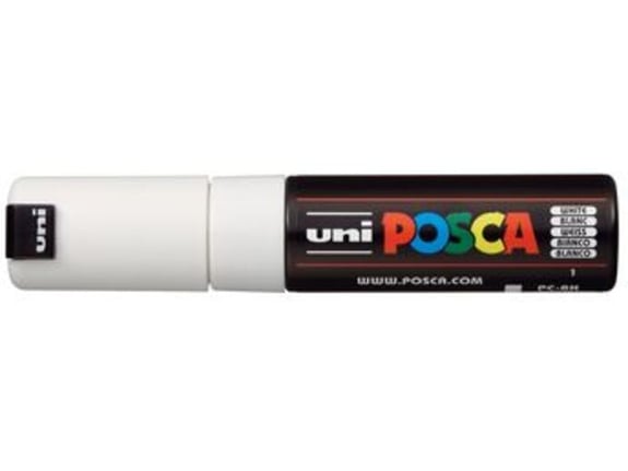 Uni Marker PC-8K beli 1 Posca 8mm